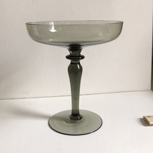 Glass large bowl pedestal goblet.
